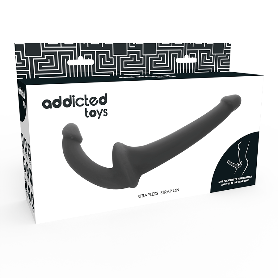 ADDICTED TOYS - DILDO CON ARNÉS SIN SUJECCIÓN NEGRO