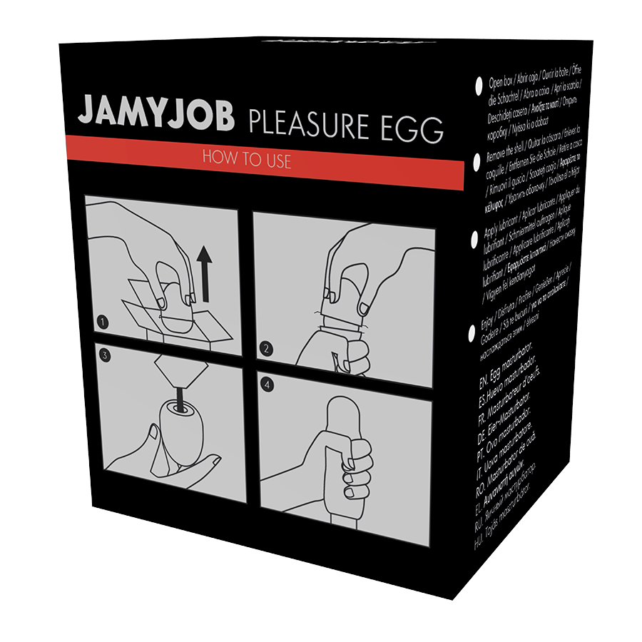 JAMYJOB - DISCREET MASTURBATOR EGG BLACK TRY VERSION