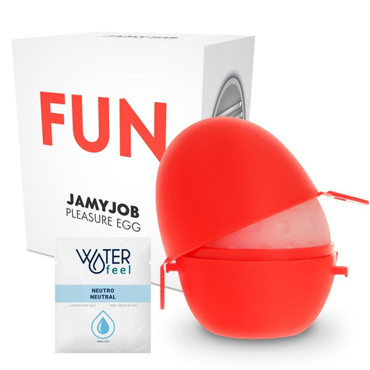 JAMYJOB - DISCREET RED FUN EDITION MASTURBATOR EGG