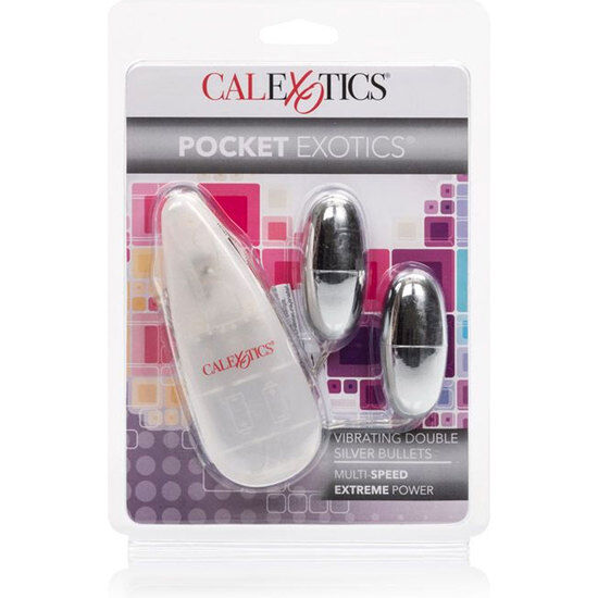 CALEXOTICS - DUO SILVER GOLDEN VIBRATING BULLETS