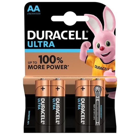 DURACELL - ULTRA POWER PILA ALCALINA AA LR6 BLISTER*4