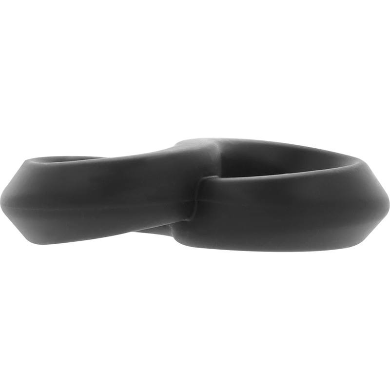 POWERING - SUPER FLEXIBLE Y RESISTENTE ANILLO PENE Y TESTICULOS  PR12  NEGRO