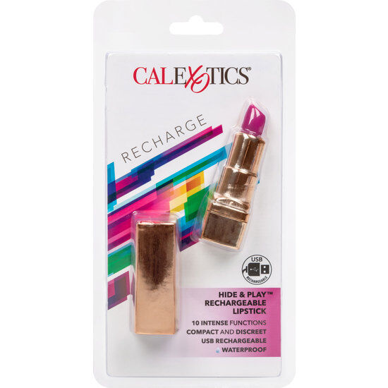 CALEXOTICS - RECHARGEABLE LIPSTICK BULLET HIDE &amp; PLAY LILAC