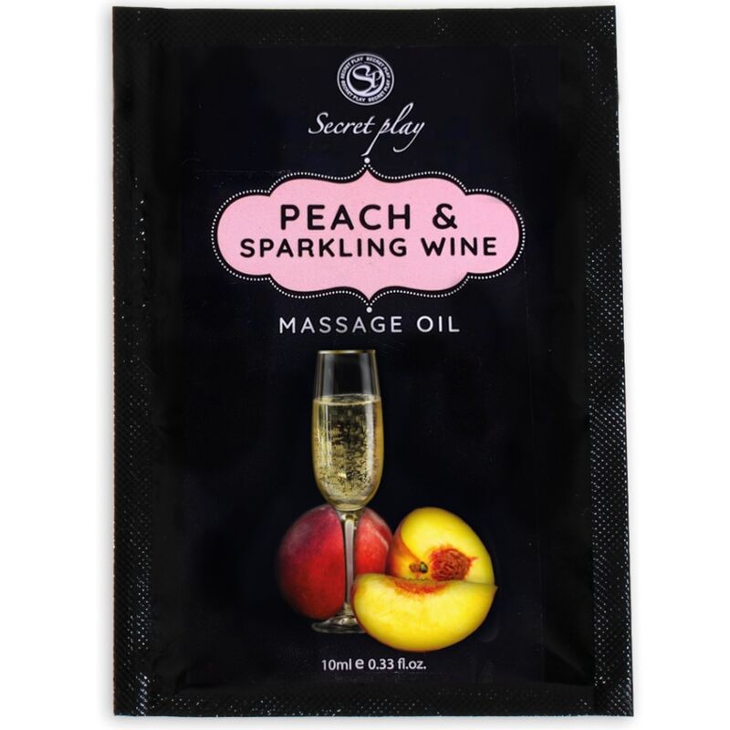 SECRETPLAY - SINGLE DOSE PEACH AND CAVA MASSAGE OIL 10 ML