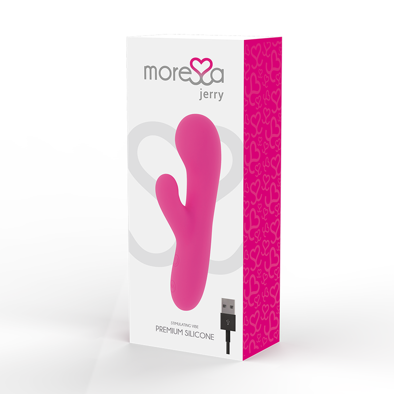 MORESSA - JERRY CLIP VIBRADOR PUNTO G Y CLITORIS PREMIUM SILICONE RECARGABLE