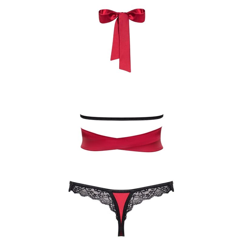 OBSESSIVE - SENSUELIA SET DOS PIEZAS ROJO XXL