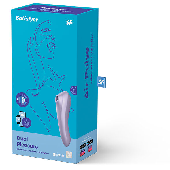 SATISFYER - DUAL PLEASURE AIR PULSE VIOLET